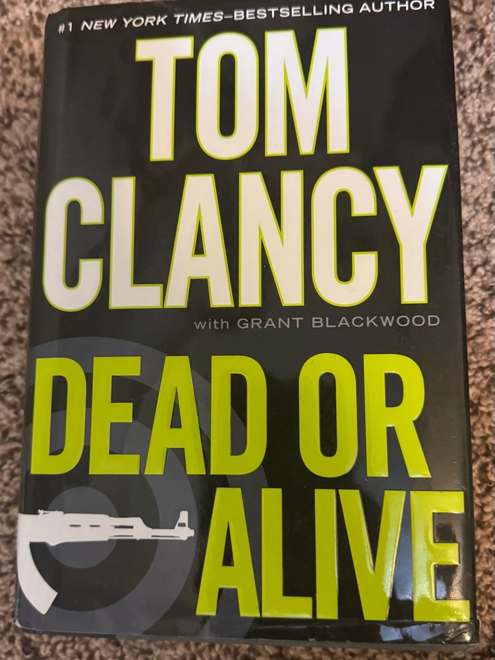 Tom Clancy "Dead or Alive" Hardcover - Black & Neon Green